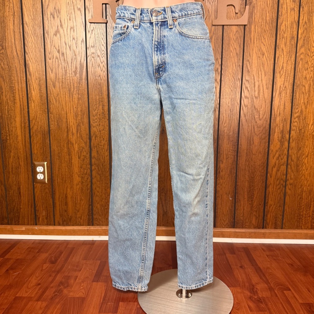 Blue Vintage Levi's Jeans Women 4 Retro Tapered SHT High Rise 521 Made in USA